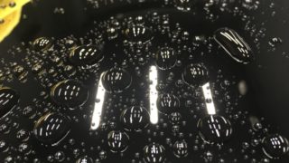 ガラス系トップコートの撥水