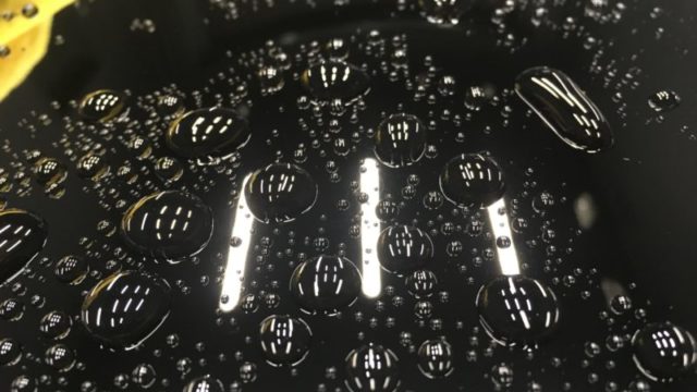 ガラス系トップコートの撥水
